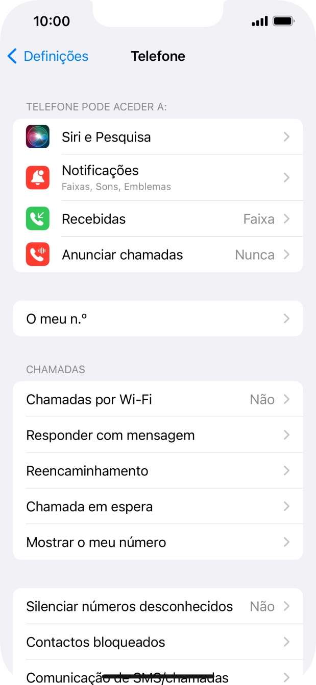 Prima Mostrar o meu número.