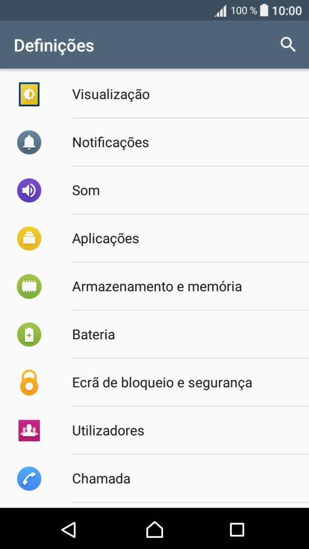 Prima Ecrã de bloqueio e segurança.