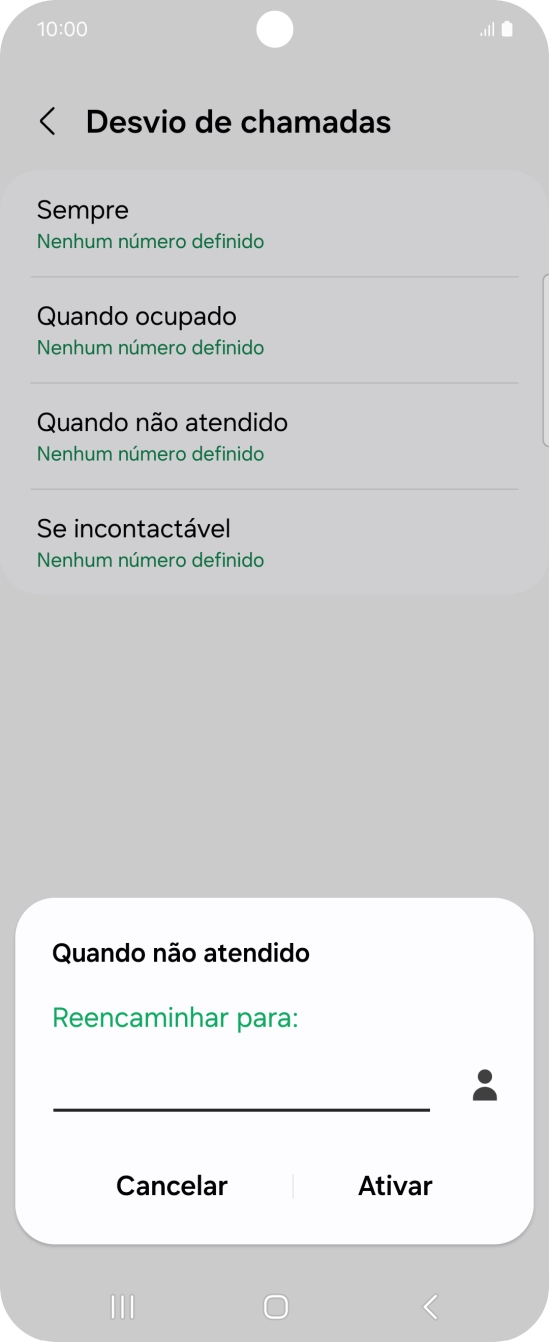 Introduza 123 e prima Ativar.
