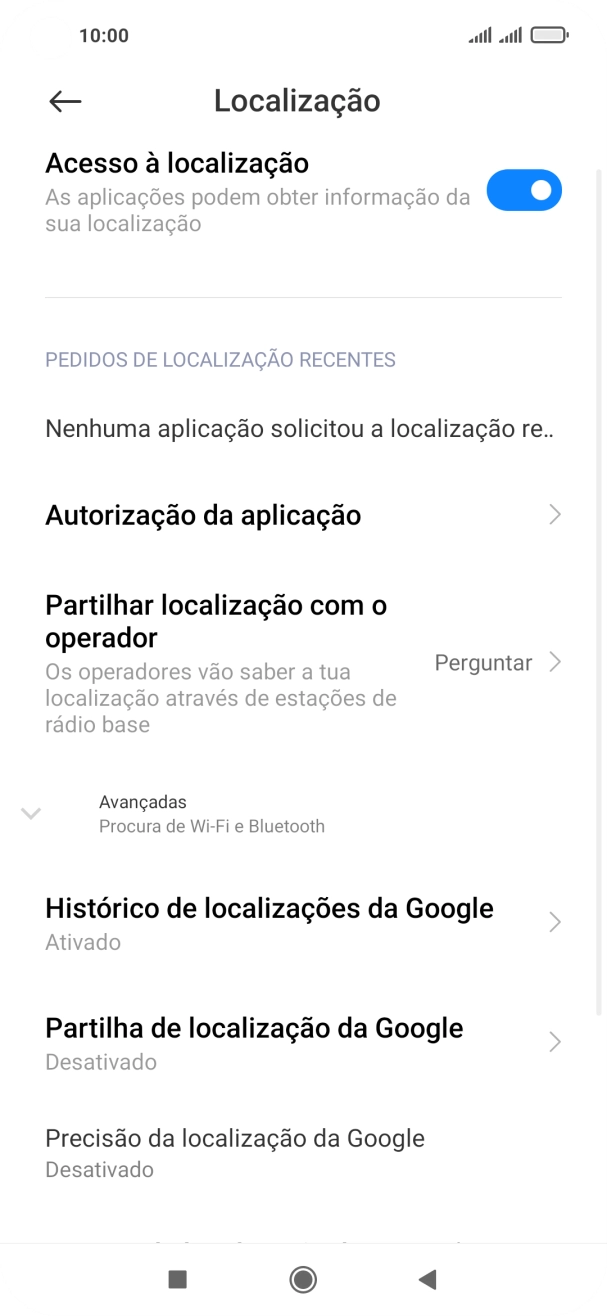 Prima Autorização da aplicação.