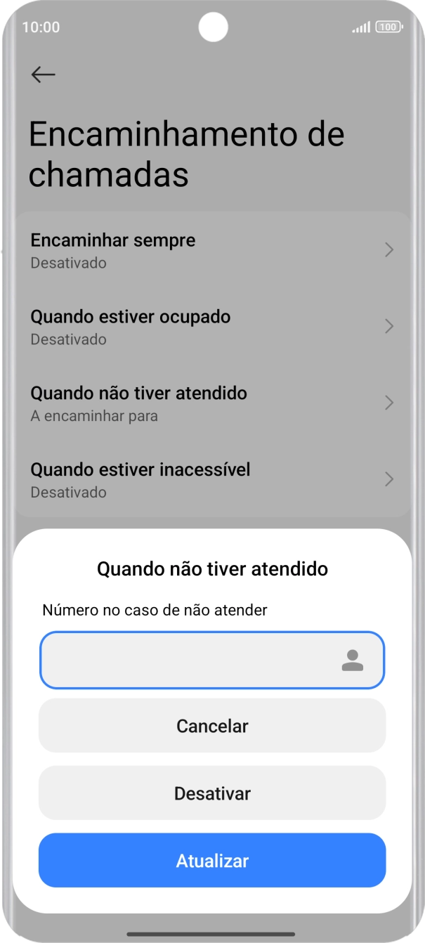 Prima Desativar.