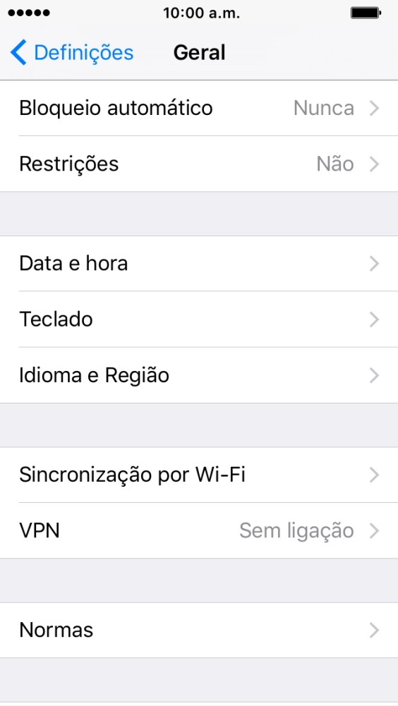 Prima Idioma e Região.