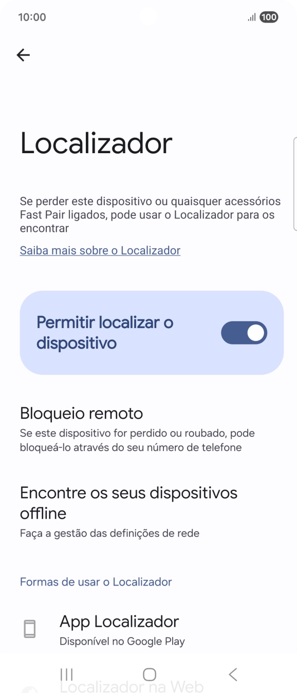 Prima a tecla de início para terminar e voltar ao ecrã inicial.