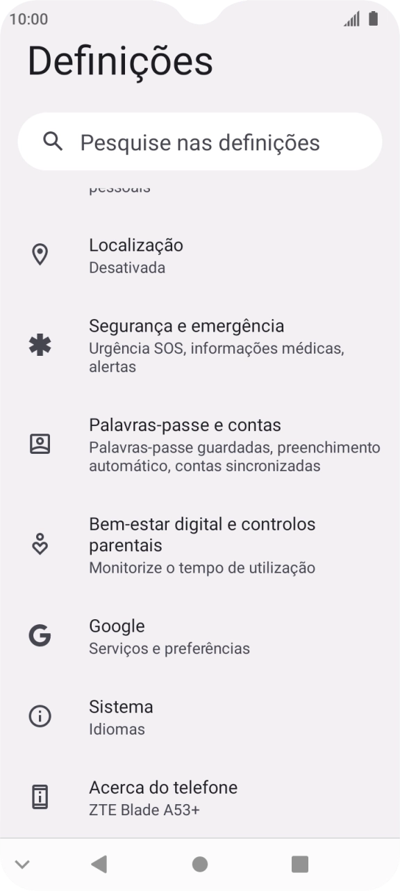 Prima Palavras-passe e contas.