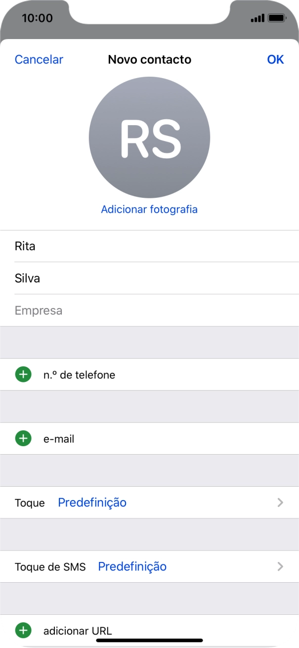 Prima n.º de telefone.