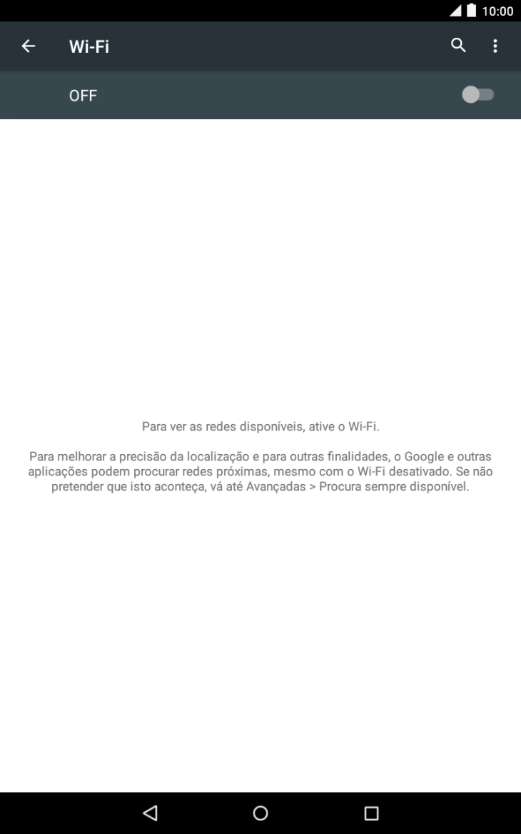 Prima o indicador para ativar a função.