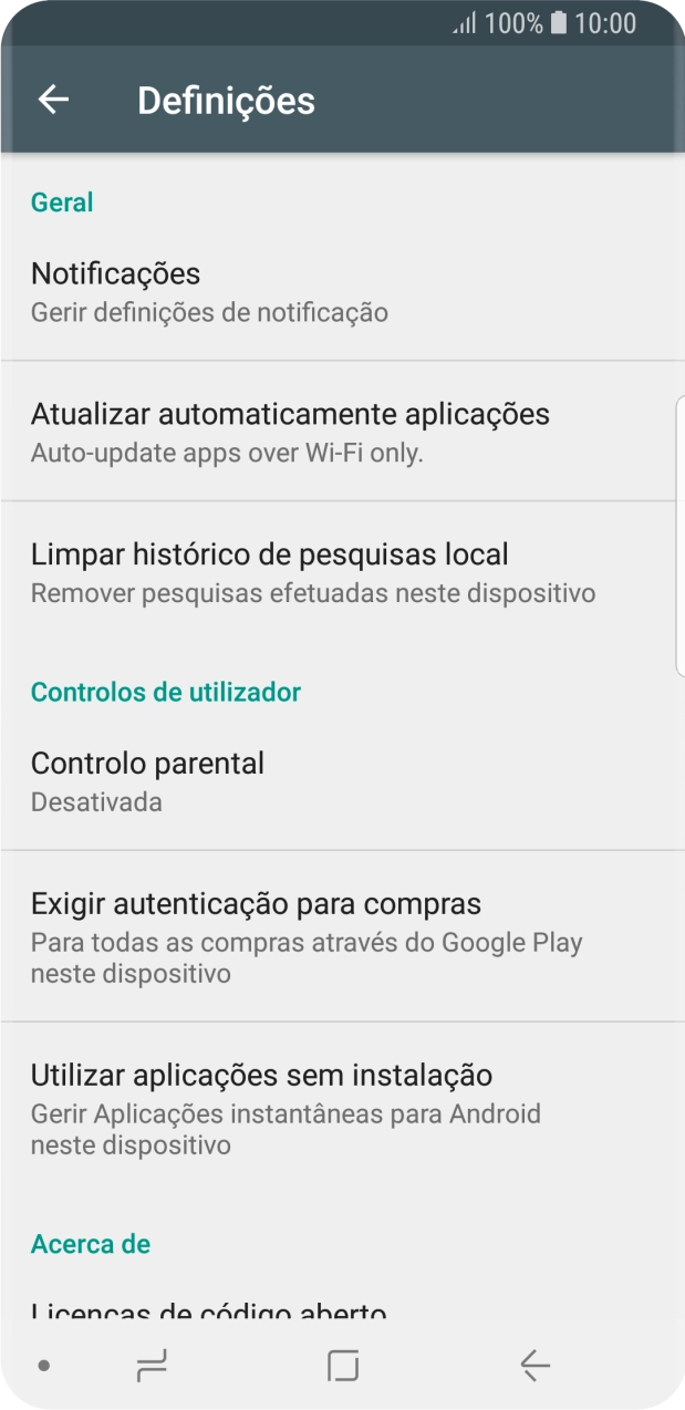 Prima Atualizar automaticamente aplicações.