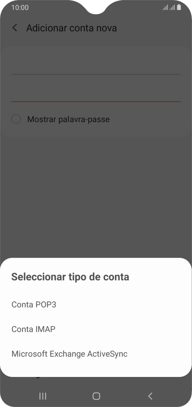 Prima Conta IMAP.