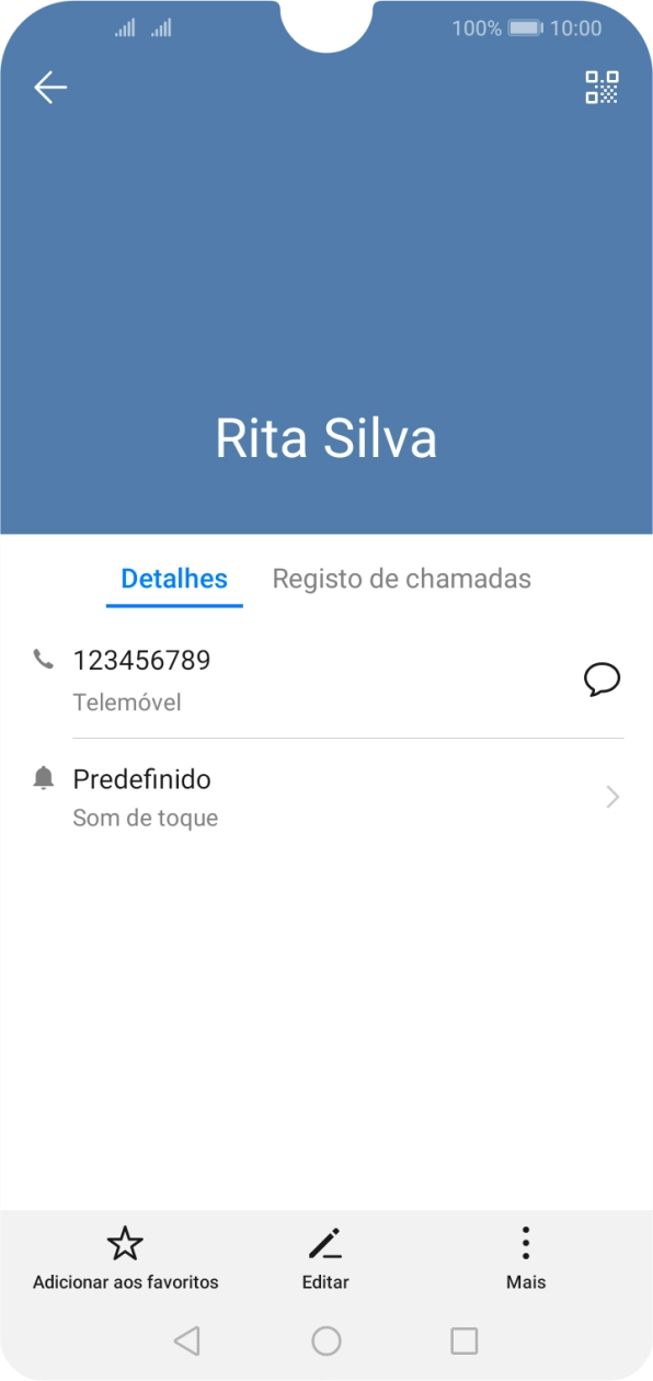 Prima o número pretendido.