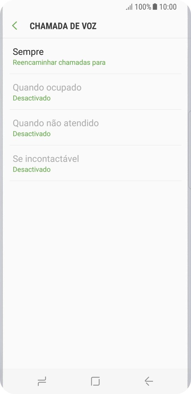Prima a tecla de início para terminar e voltar ao ecrã inicial.