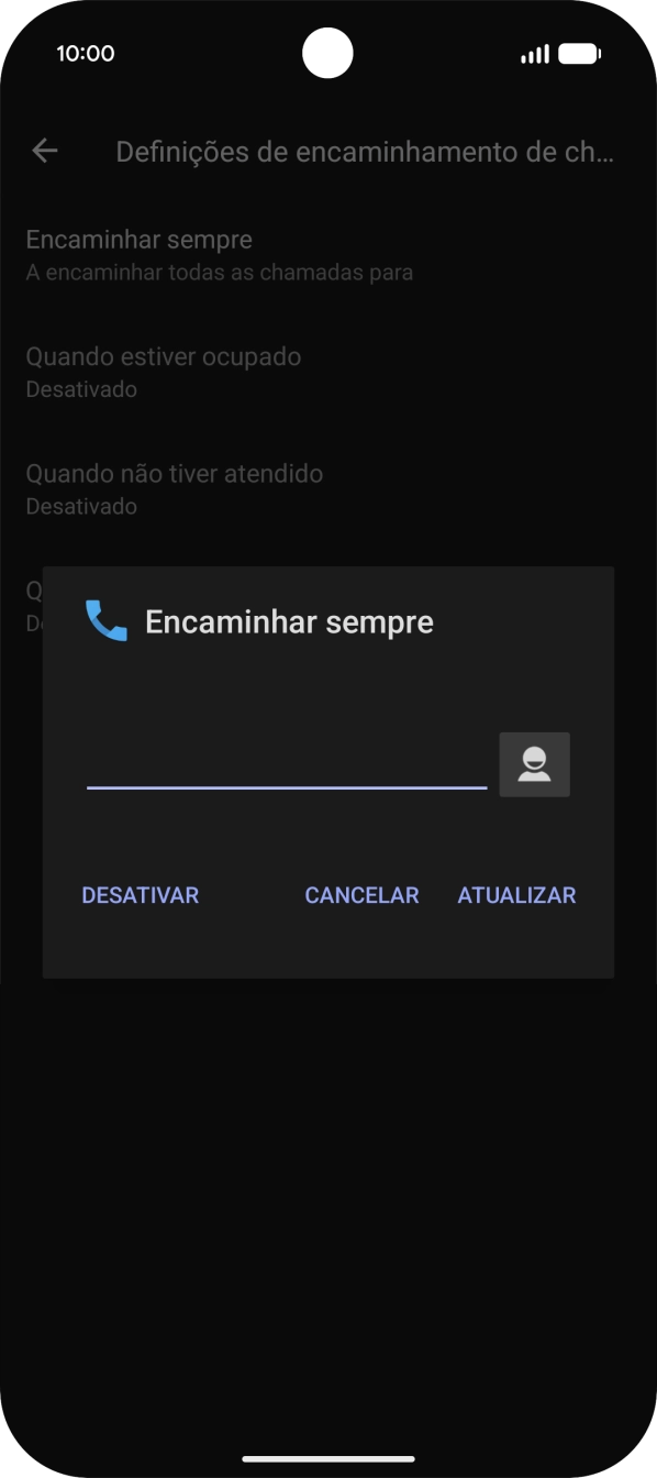 Prima DESATIVAR.