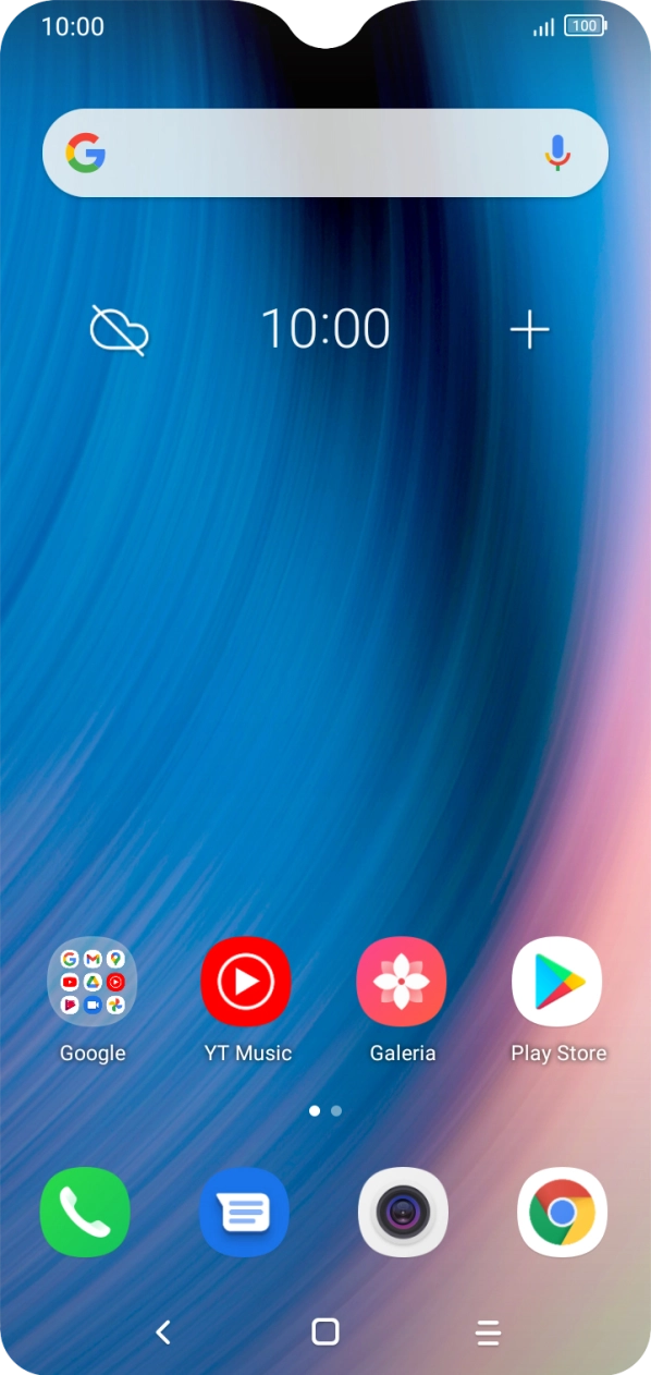 Prima o ícone de telefone.