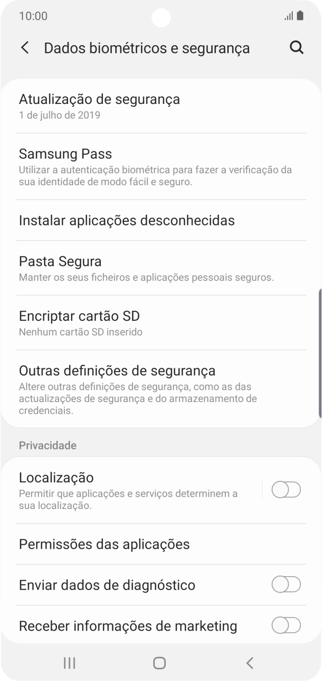 Prima Outras definições de segurança.