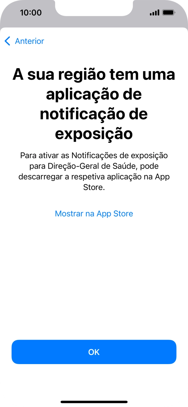 Prima Mostrar na App Store e siga as indicações no ecrã para descarregar e instalar a app.