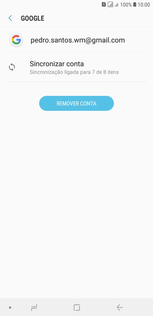 Prima Sincronizar conta.