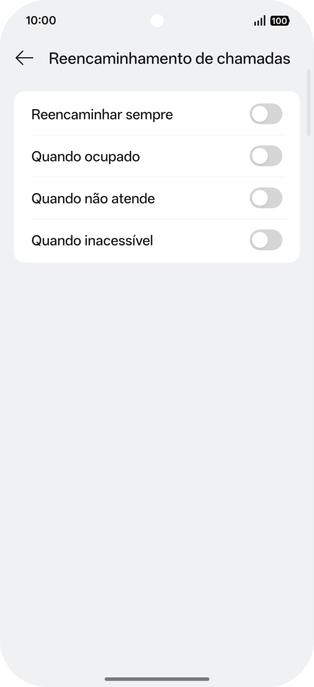 Prima o indicador junto ao tipo de desvio pretendido.