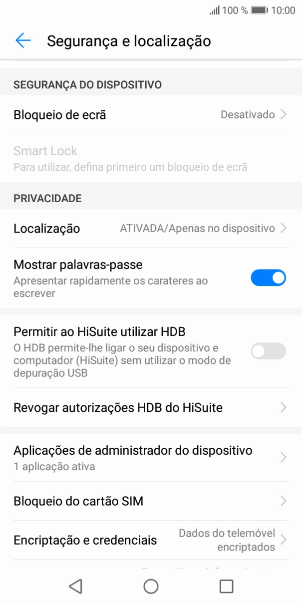 Prima Bloqueio do cartão SIM.