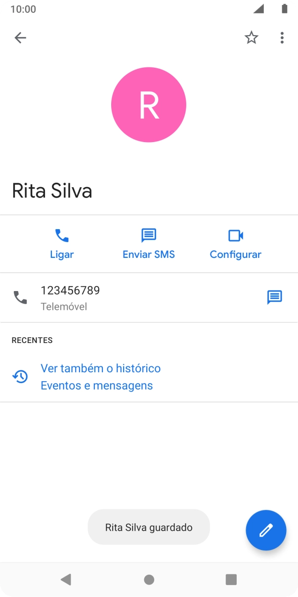 Prima a tecla de início para terminar e voltar ao ecrã inicial.