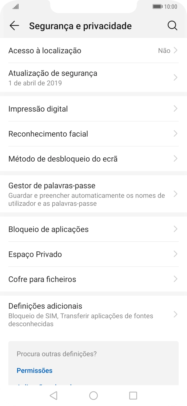 Prima Definições adicionais.