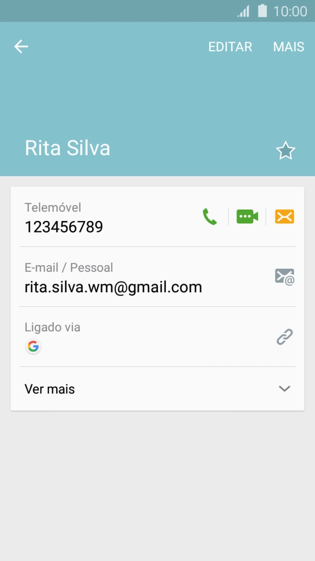 Prima o número pretendido.