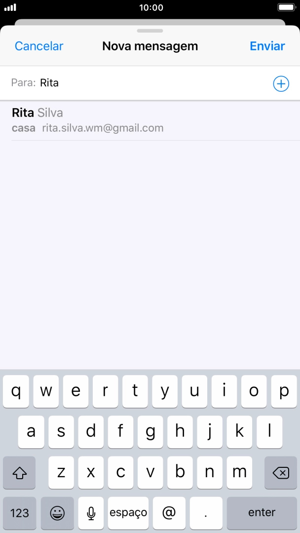 Prima o contacto pretendido