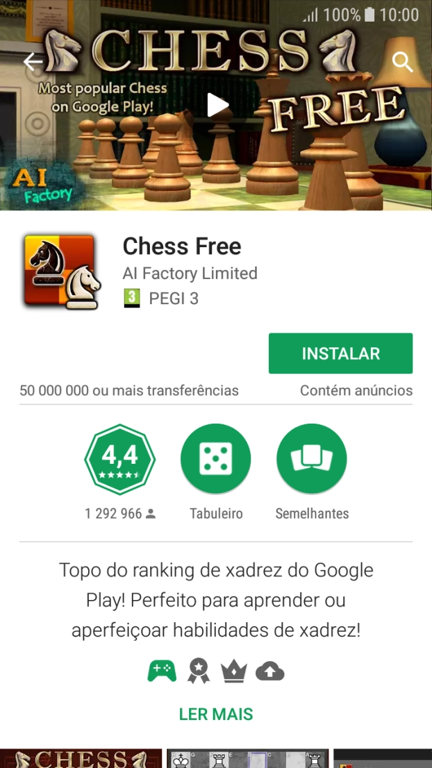 Prima INSTALAR e siga as indicações no ecrã para instalar a app.