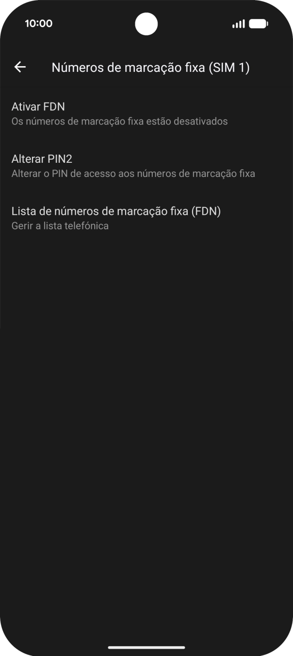 Prima Ativar FDN.
