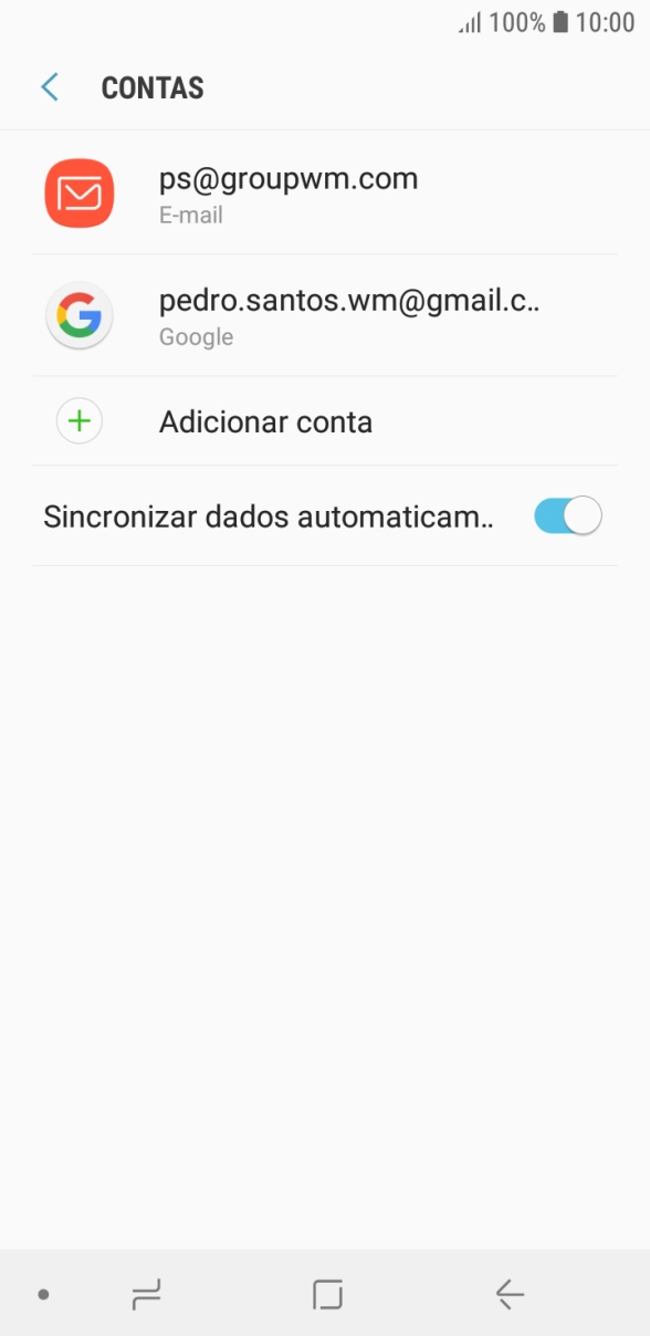 Prima a tecla de início para voltar ao ecrã inicial.