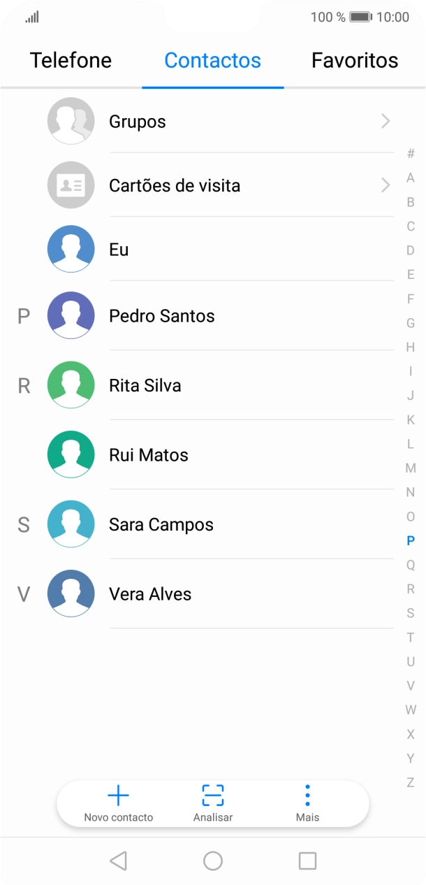 Prima Novo contacto.