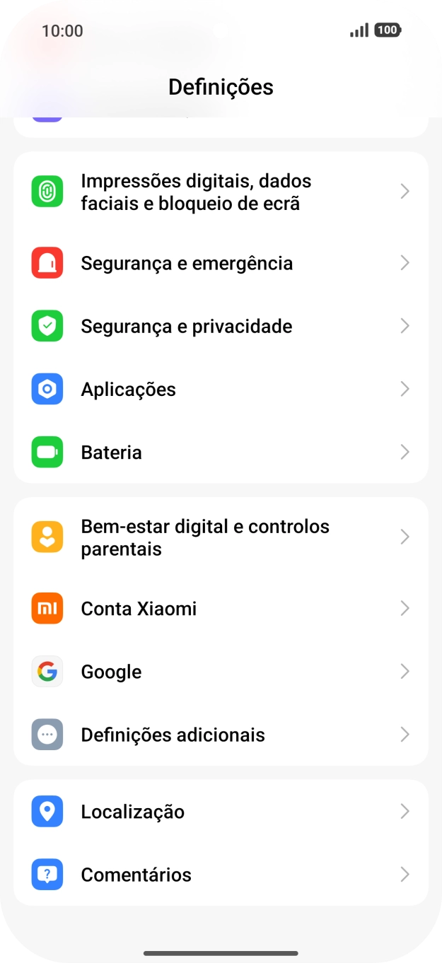 Prima Definições adicionais.