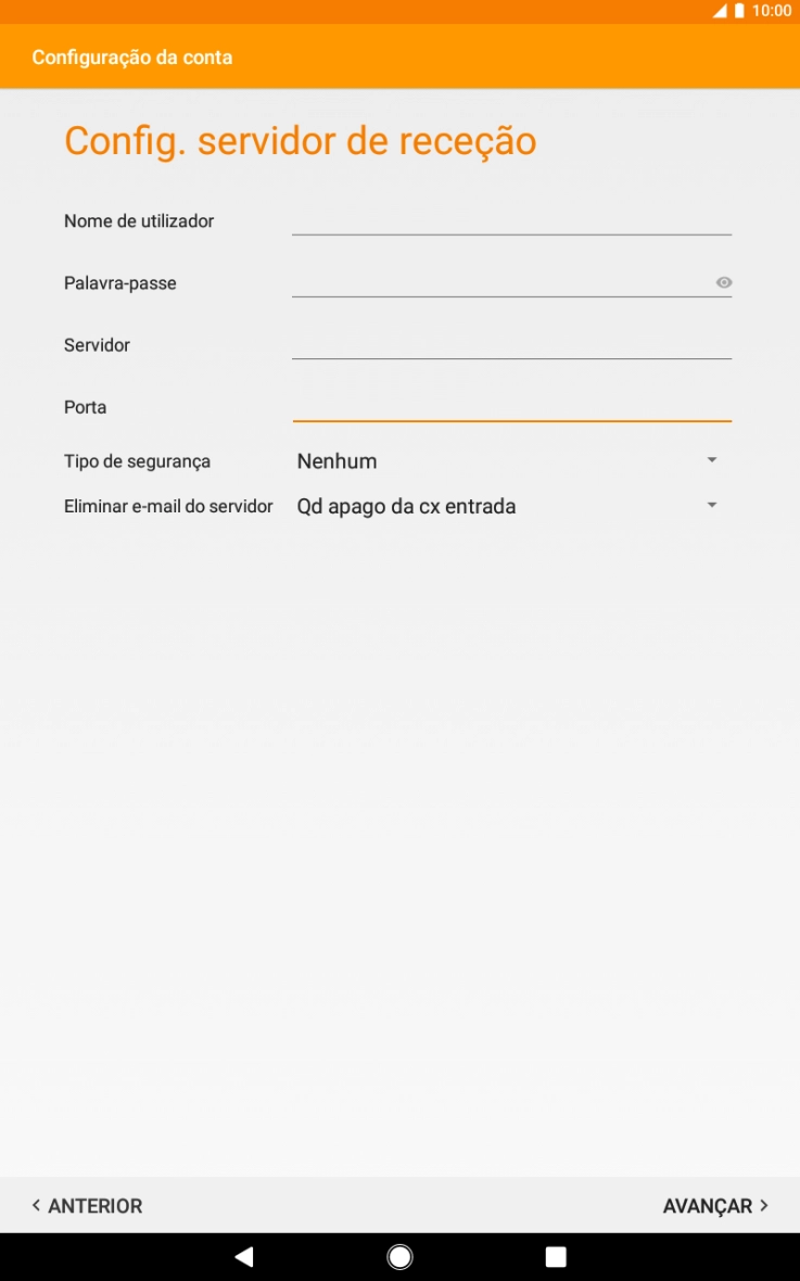 Prima a lista suspensa junto a 