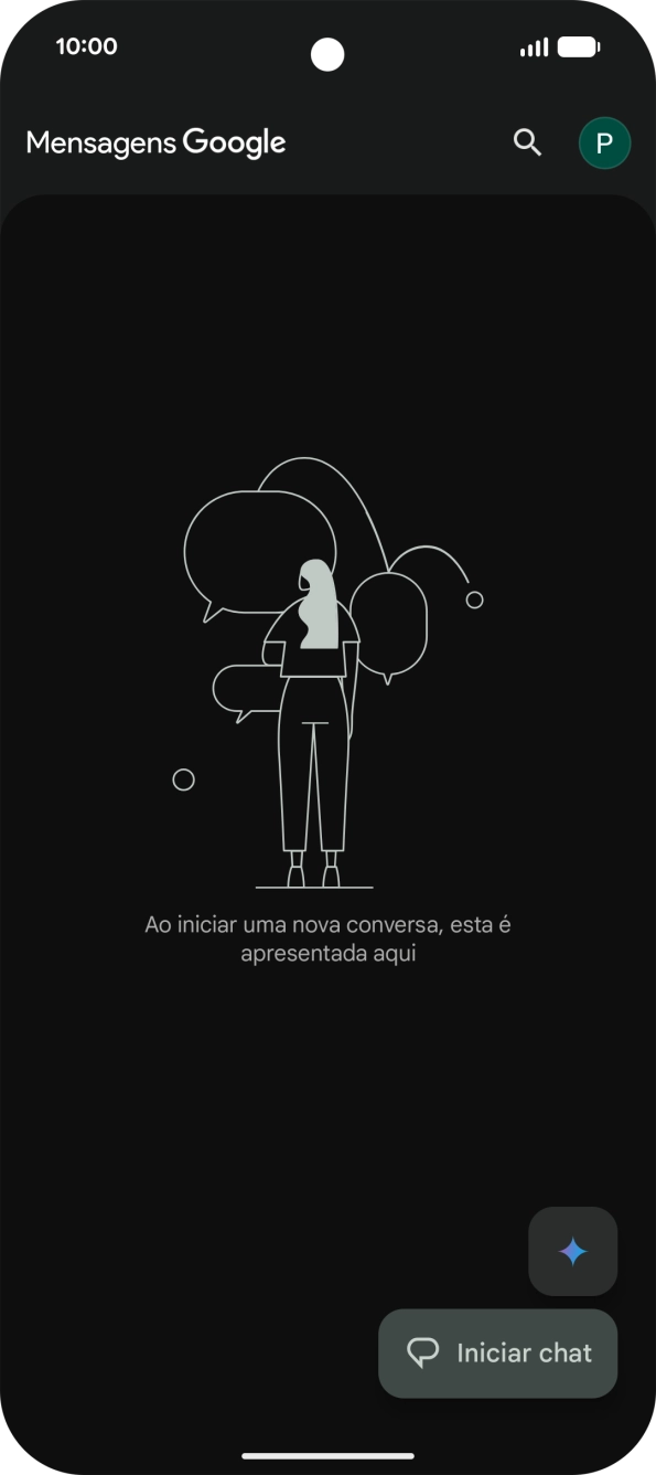 Prima o ícone de perfil.
