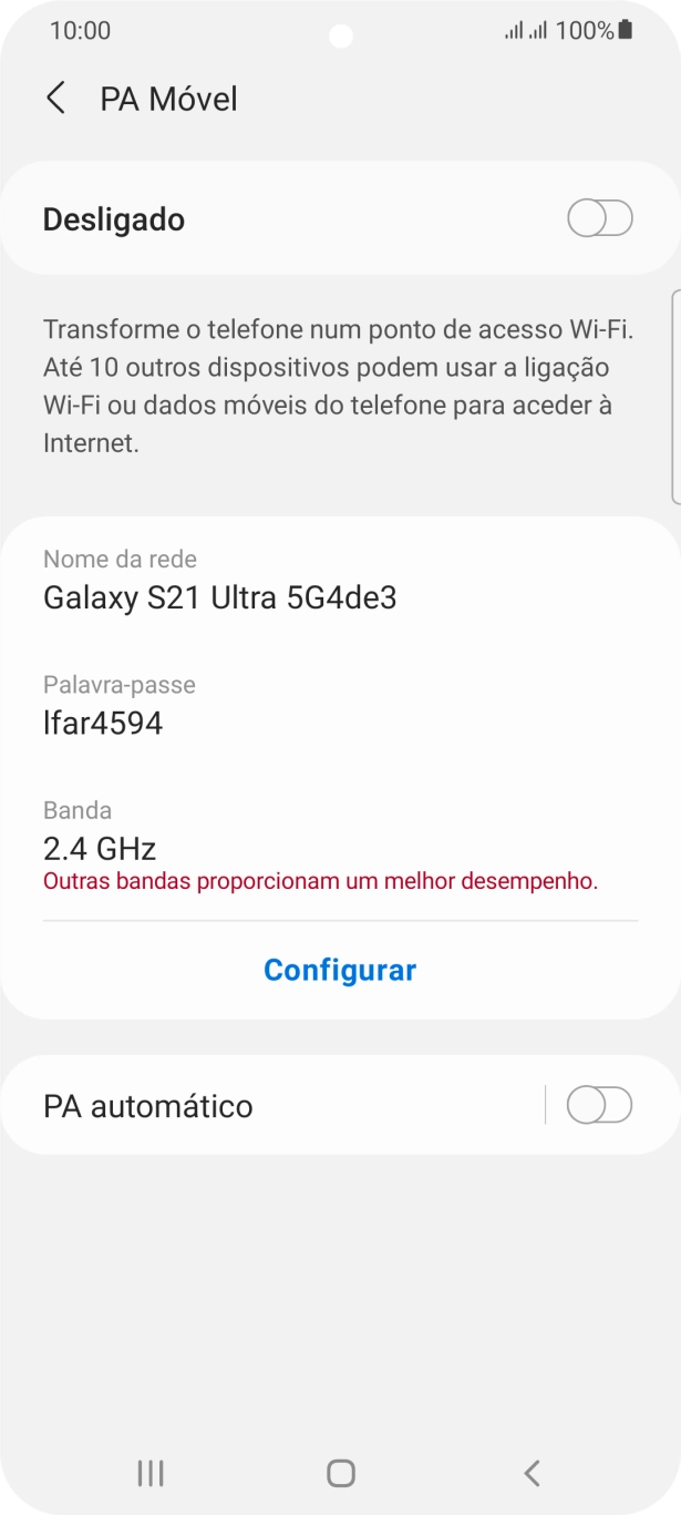 Prima Configurar.