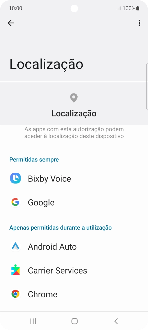 Prima a app pretendida.