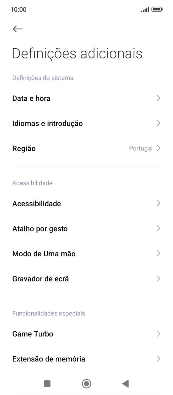 Prima Data e hora.