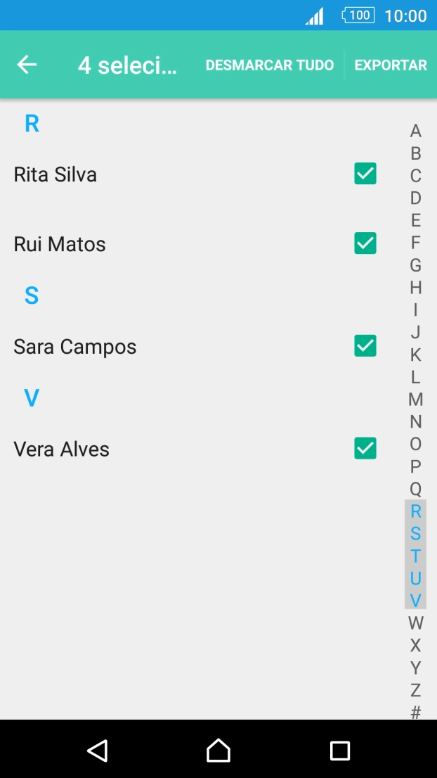 Prima EXPORTAR.