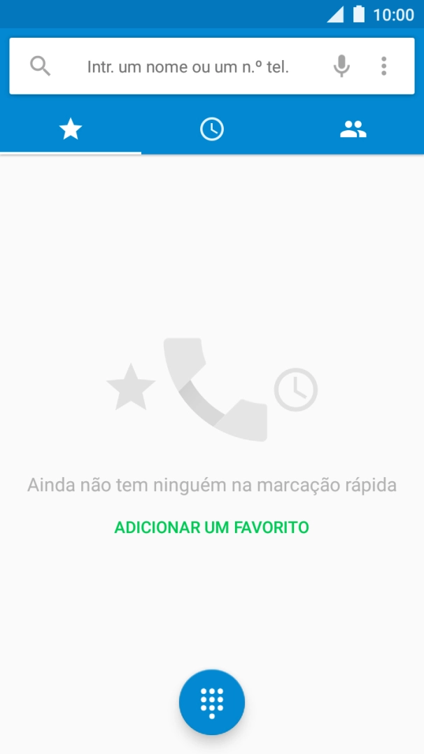 Prima o ícone de menu.