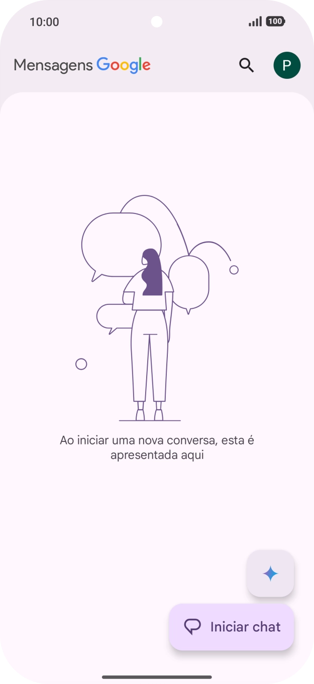 Prima o ícone de perfil.