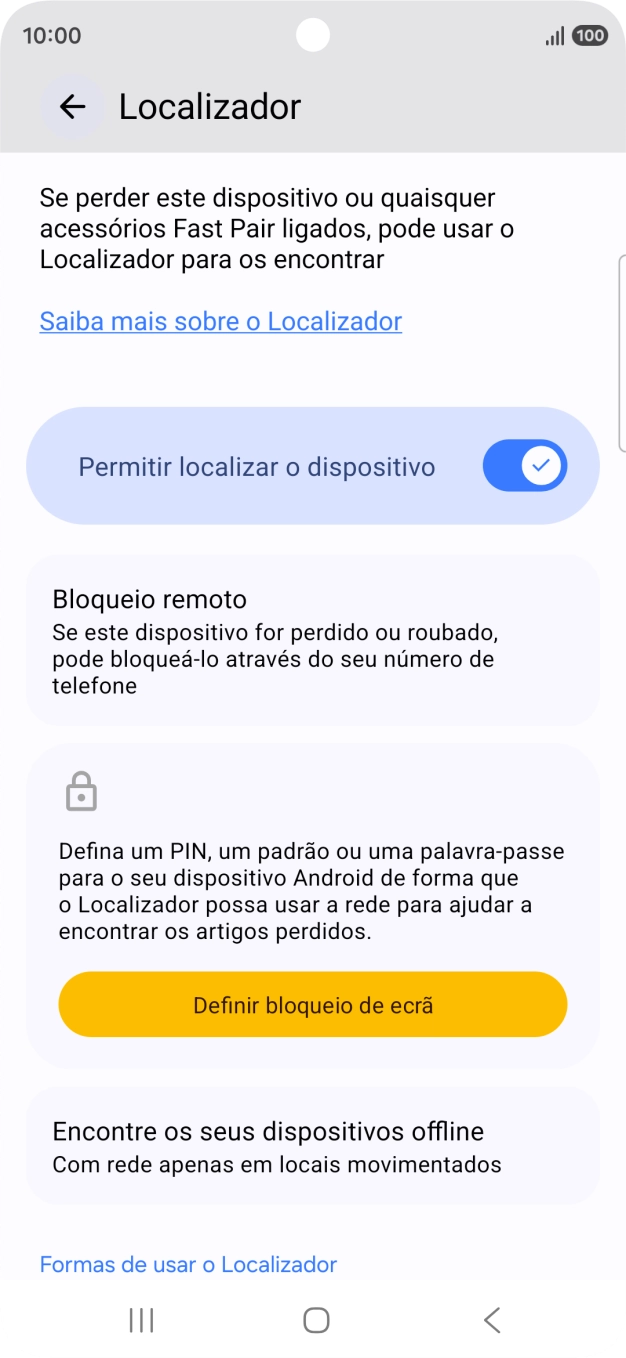 Prima a tecla de início para terminar e voltar ao ecrã inicial.