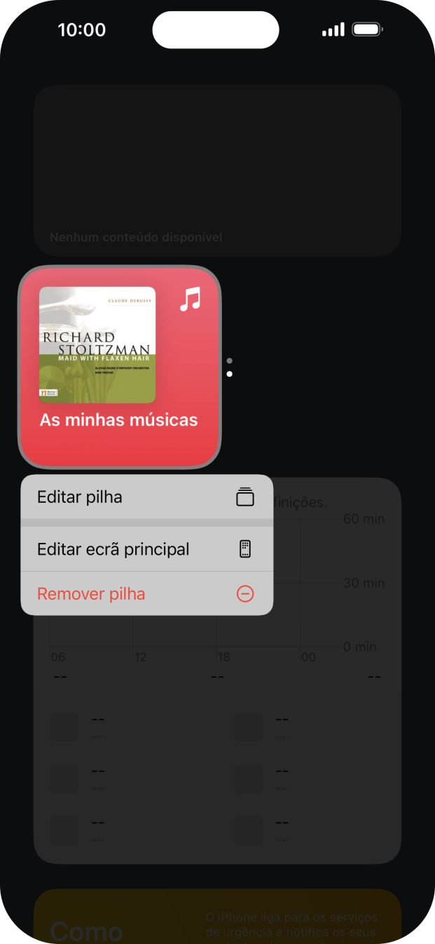 Prima Editar pilha.