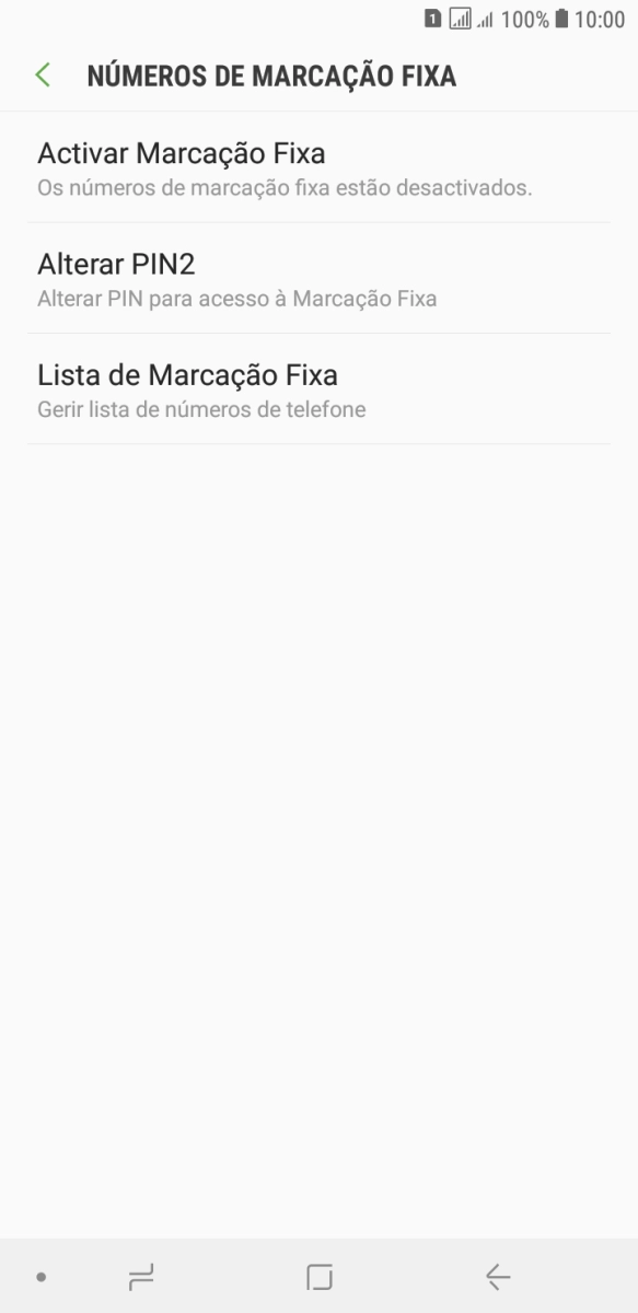Prima Activar Marcação Fixa.