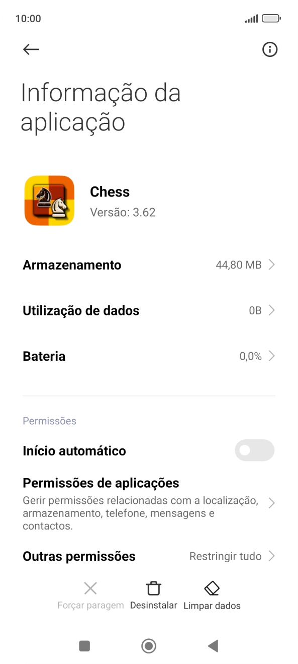 Prima Limpar dados.