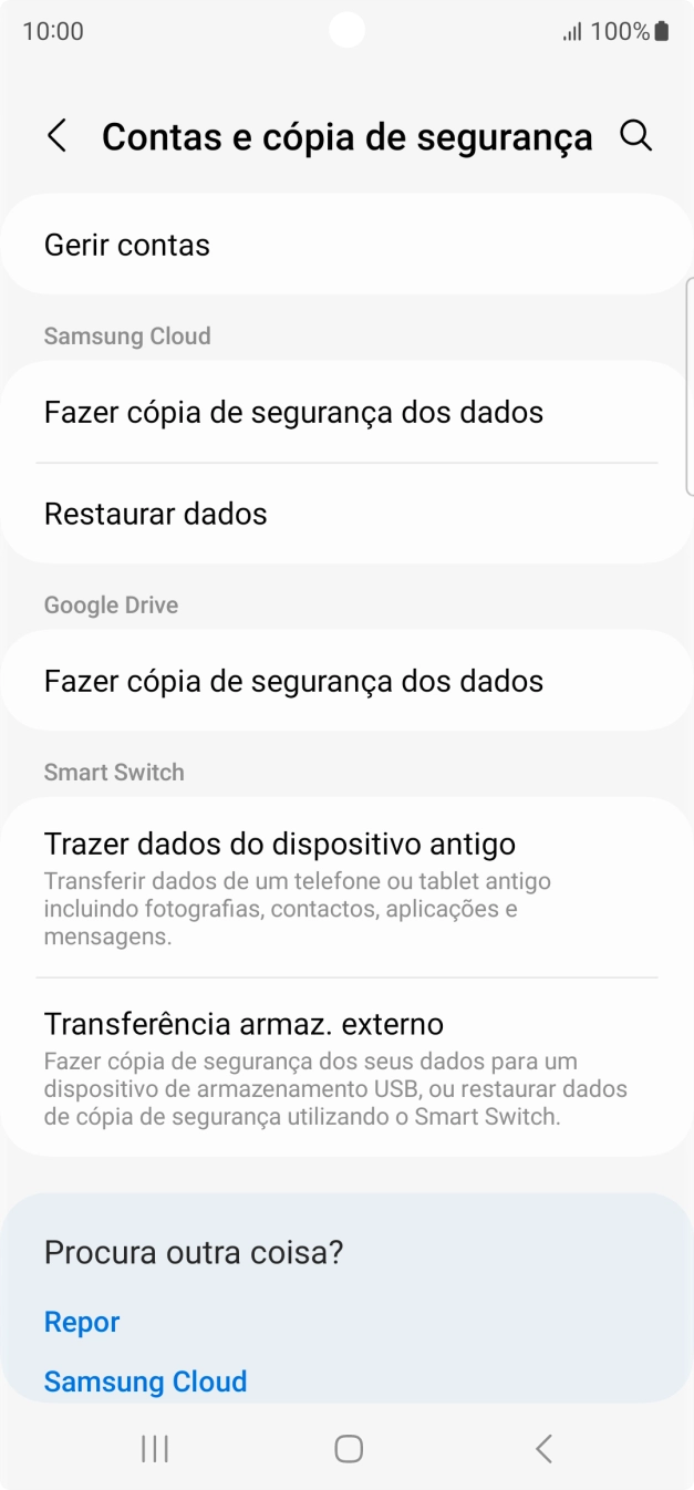 Prima Gerir contas.