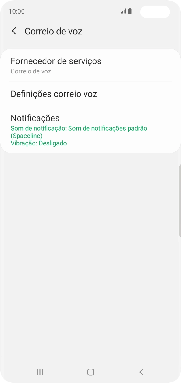 Prima Definições correio voz.