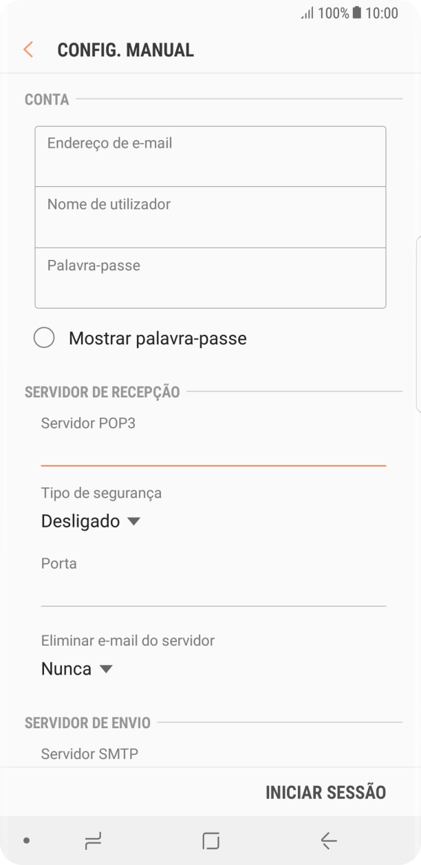 Prima a lista suspensa sob 