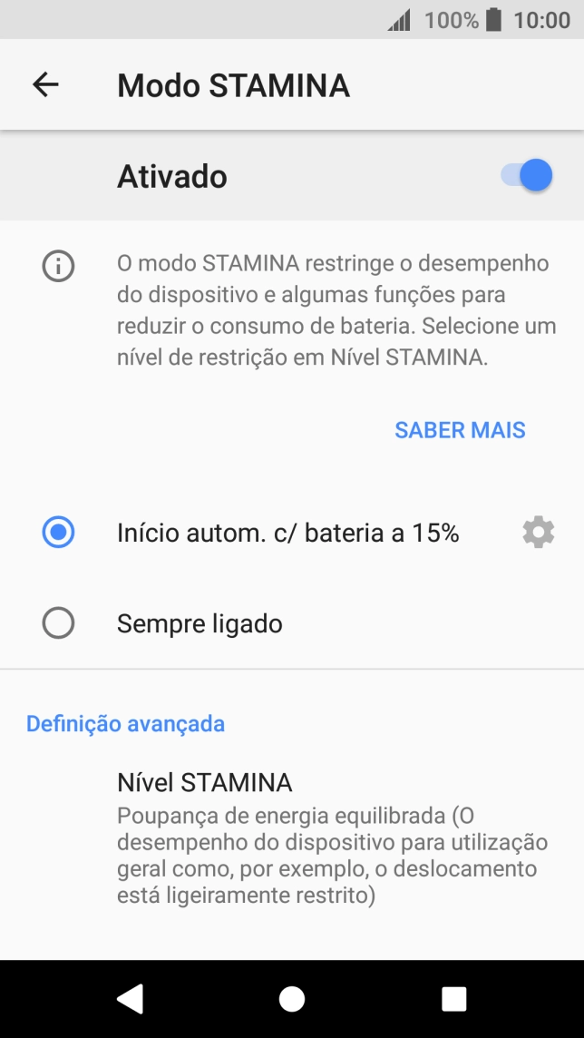 Prima a tecla de início para terminar e voltar ao ecrã inicial.