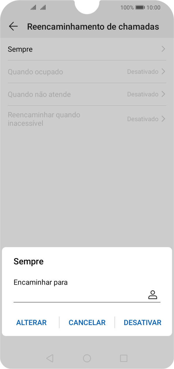 Prima DESATIVAR.
