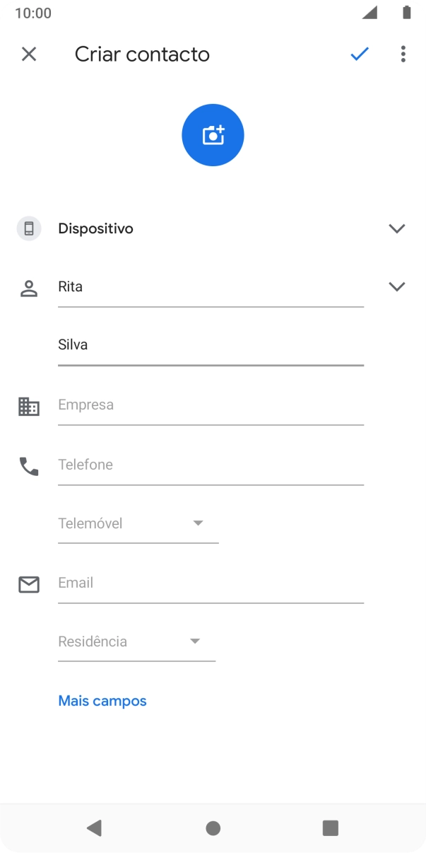 Prima Telefone e introduza o número de telefone pretendido.