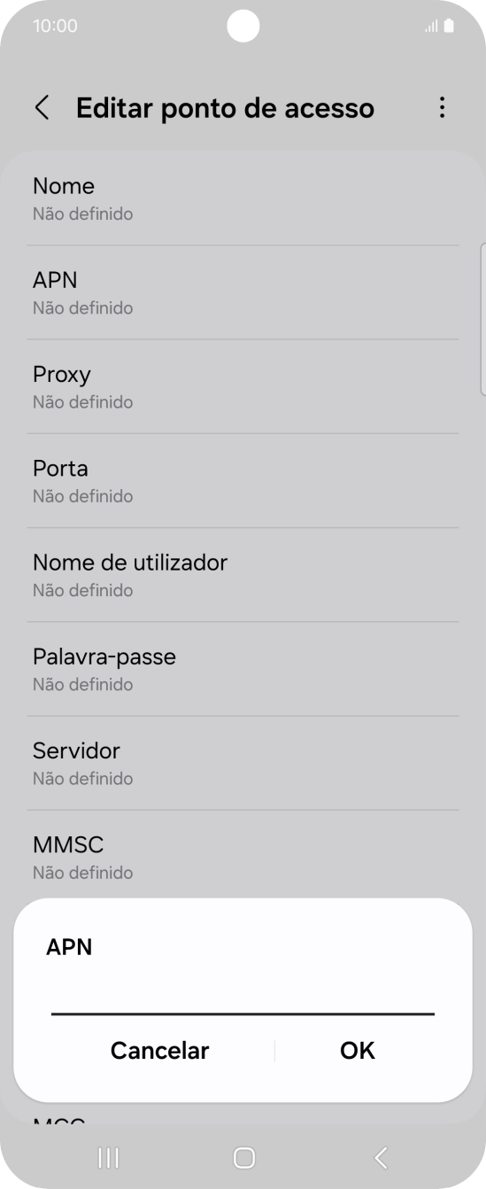 Introduza net2.vodafone.pt e prima OK.