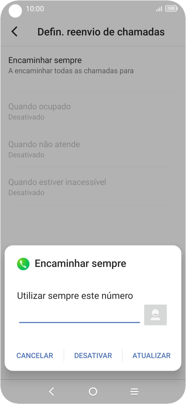 Prima DESATIVAR.